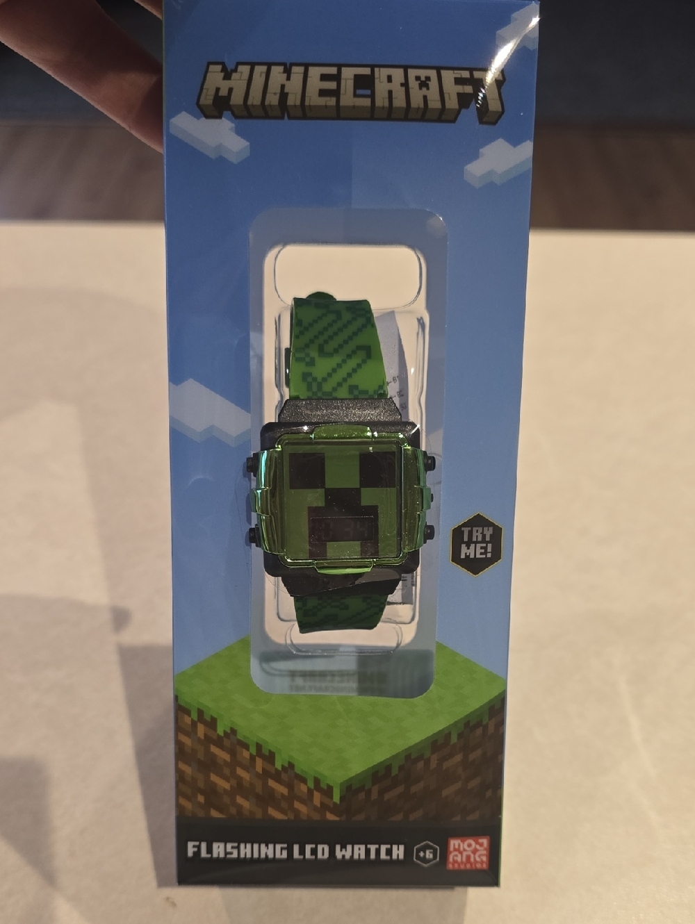 Minecraft Kids Flashing LCD Watch